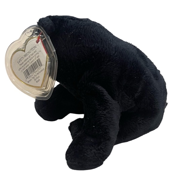 Ty Beanie Baby CINDERS the Black Bear 2000 Collectible Retired Plush Stuffed - Picture 2 of 8